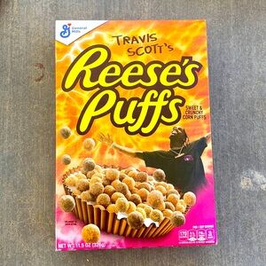Travis Scott Reese's Puffs Cereal exp  21/AUG/2020
